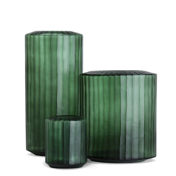 Vase - OMAR LIGHTGREEN/BLACK STEELGREY – Peter Haidacher GmbH